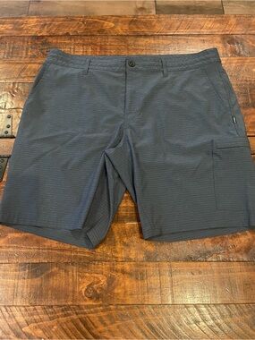 O'Neill Men's Slate Blue Flat-Front Shorts